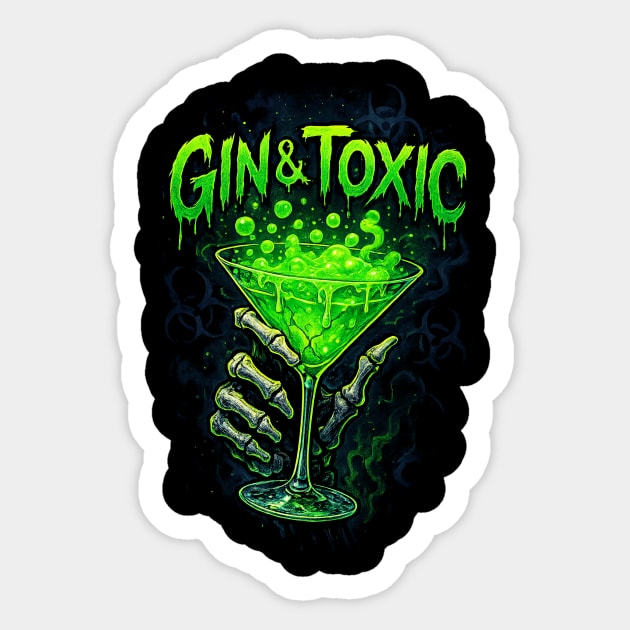 Gin & Tonic / Gin & Toxic Sticker by Dr. Cork